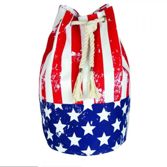🇺🇸🆕5⭐️American Flag Beach Bag - Picture 3 of 3